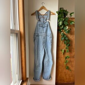 Bill Blass Sky Blue Denim Overalls